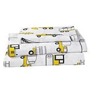 🌿The Land of Nod | Crate & Barrel Organic Builder's Toddler 3 Piece Sheet Set🌿